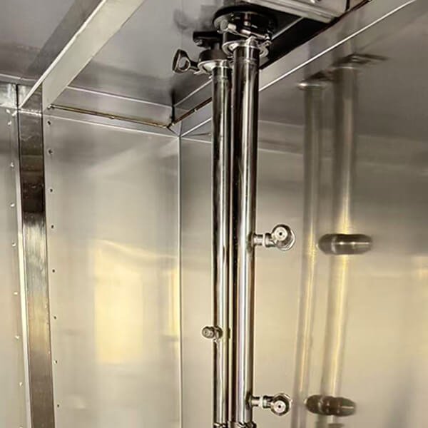 PTW1600 roll-in rack washer inner coner